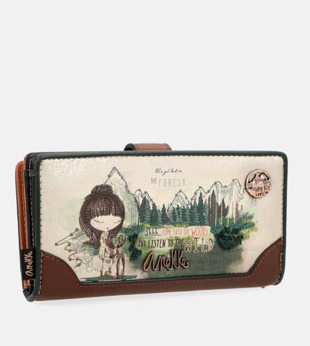 Portfele Anekke The Forest Large Wallet Damskie | 390ZOXIJN