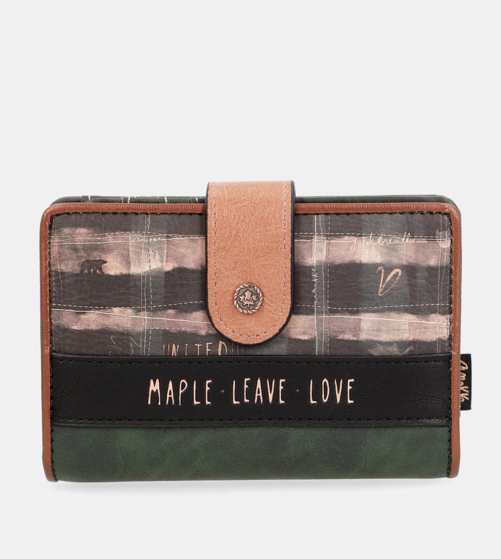 Portfele Anekke The Forest Medium Wallet Anekke Damskie | 589SOUHMZ