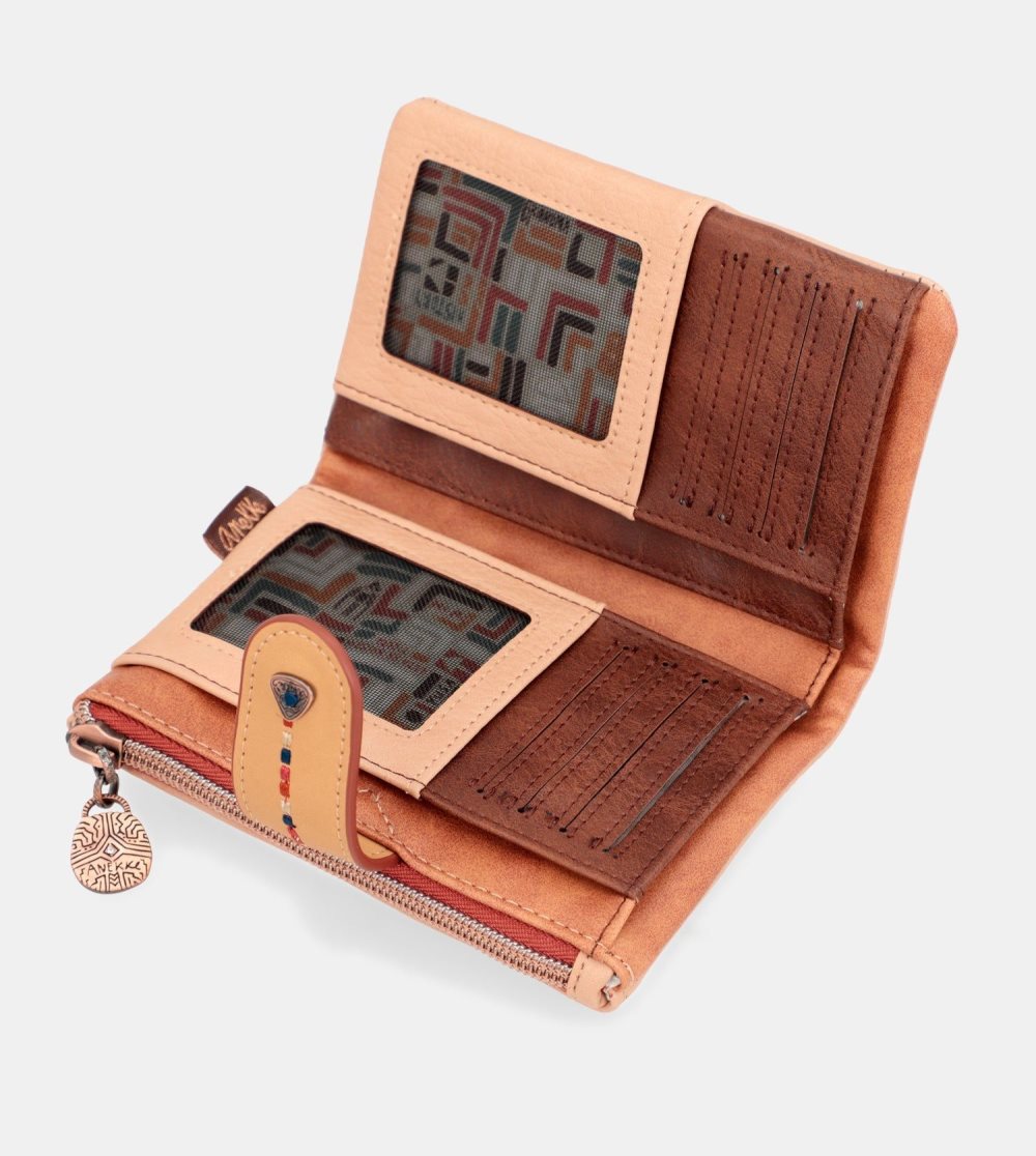 Portfele Anekke Tribe Medium Brown Rfid Wallet Damskie | 726EJCADP