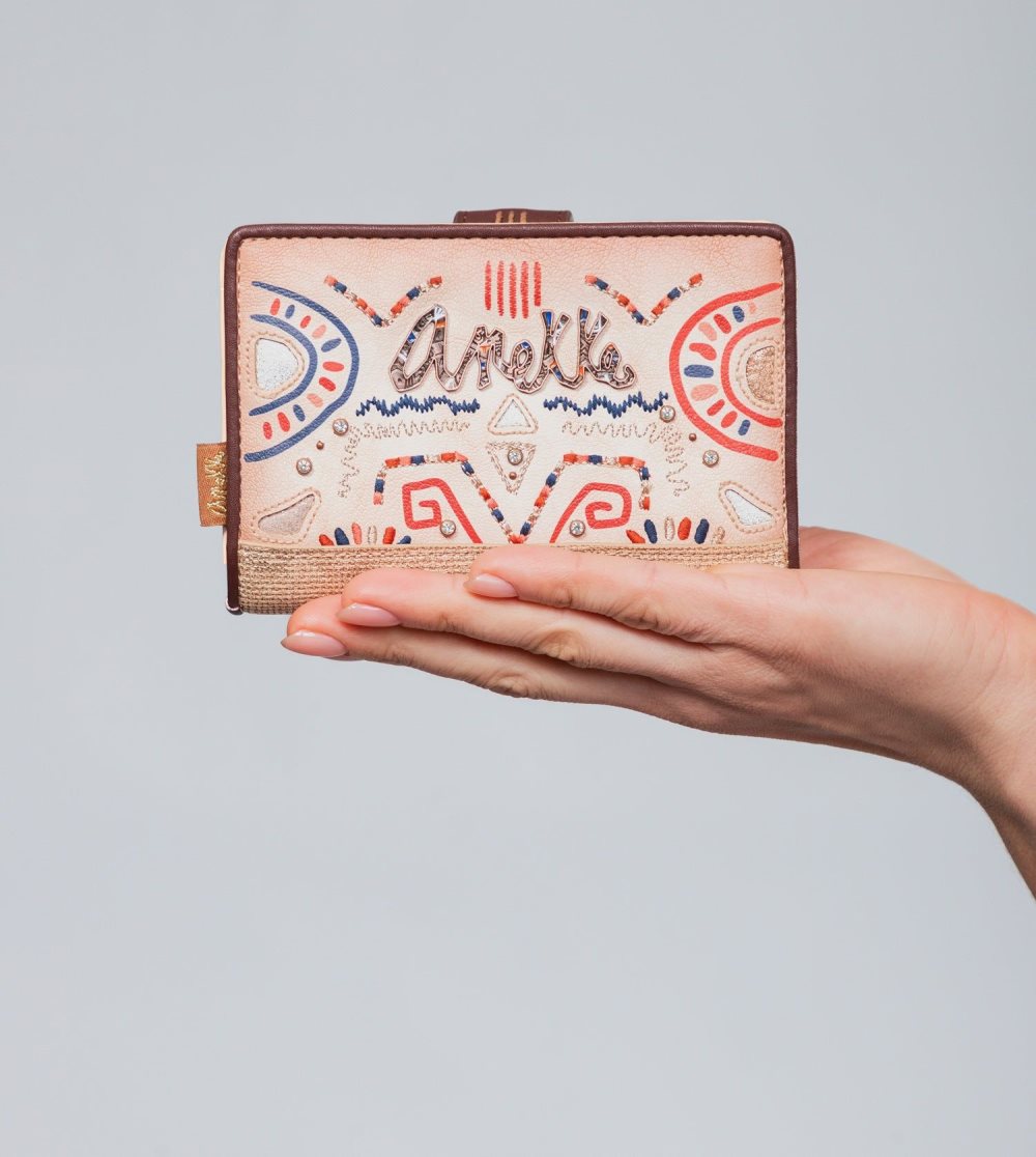Portfele Anekke Tribe Medium Ethnic Print Rfid Wallet Damskie | 896IKDQWC