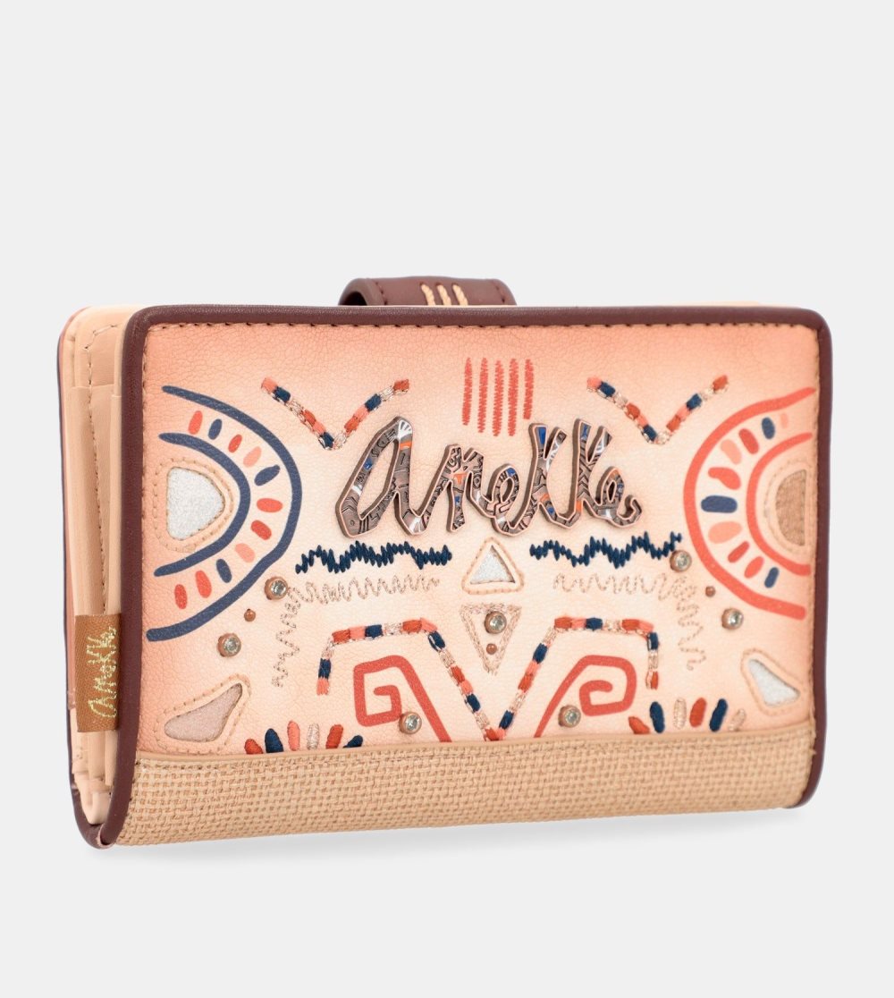 Portfele Anekke Tribe Medium Ethnic Print Rfid Wallet Damskie | 896IKDQWC