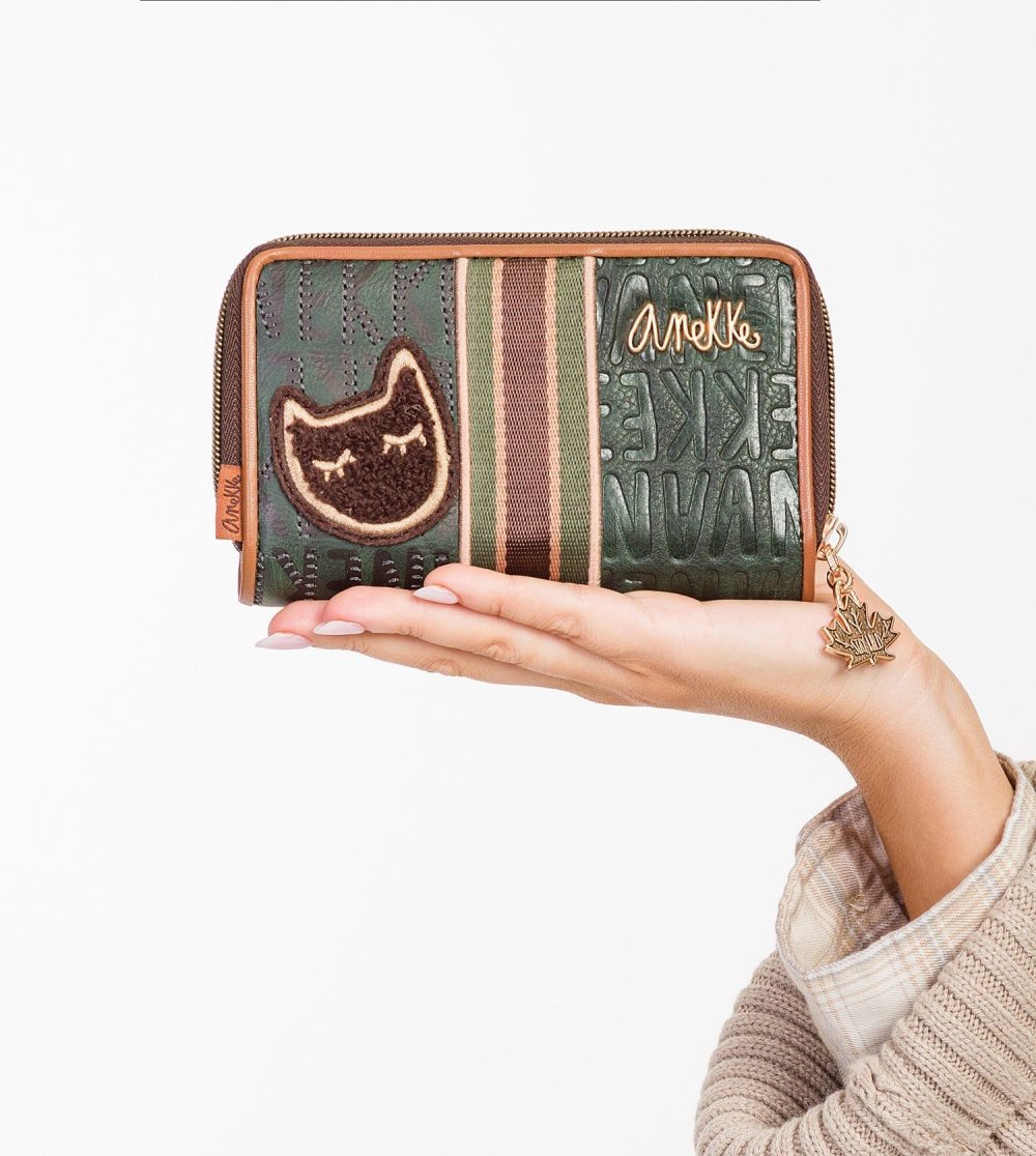Portfele Anekke Urban Green Medium Wallet Damskie | 152FRMIXY