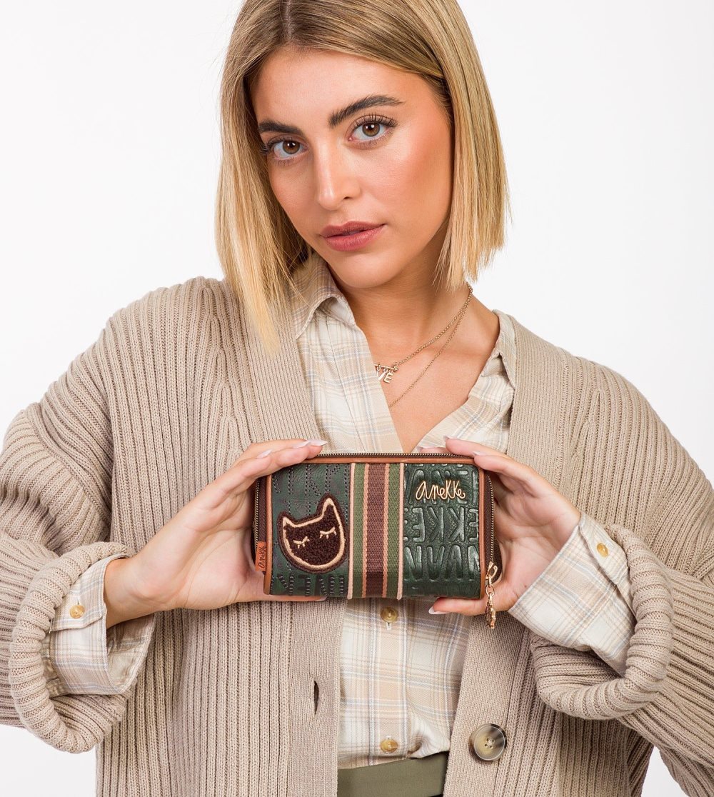 Portfele Anekke Urban Green Medium Wallet Damskie | 152FRMIXY