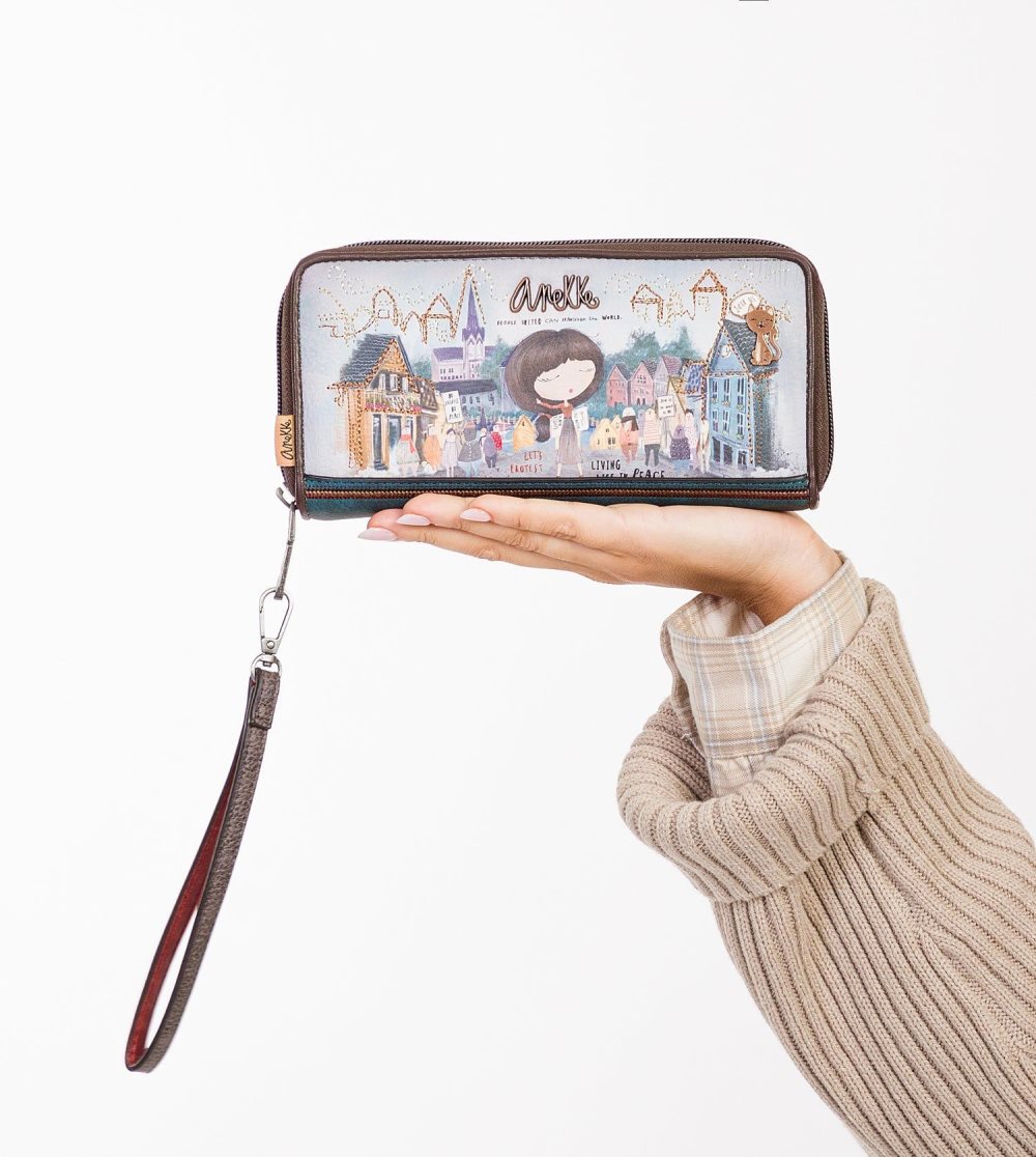 Portfele Anekke Wallet With Hand Strap Voice Damskie | 348YETGFW