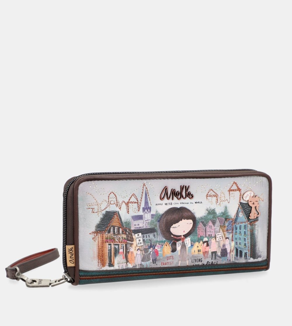 Portfele Anekke Wallet With Hand Strap Voice Damskie | 348YETGFW