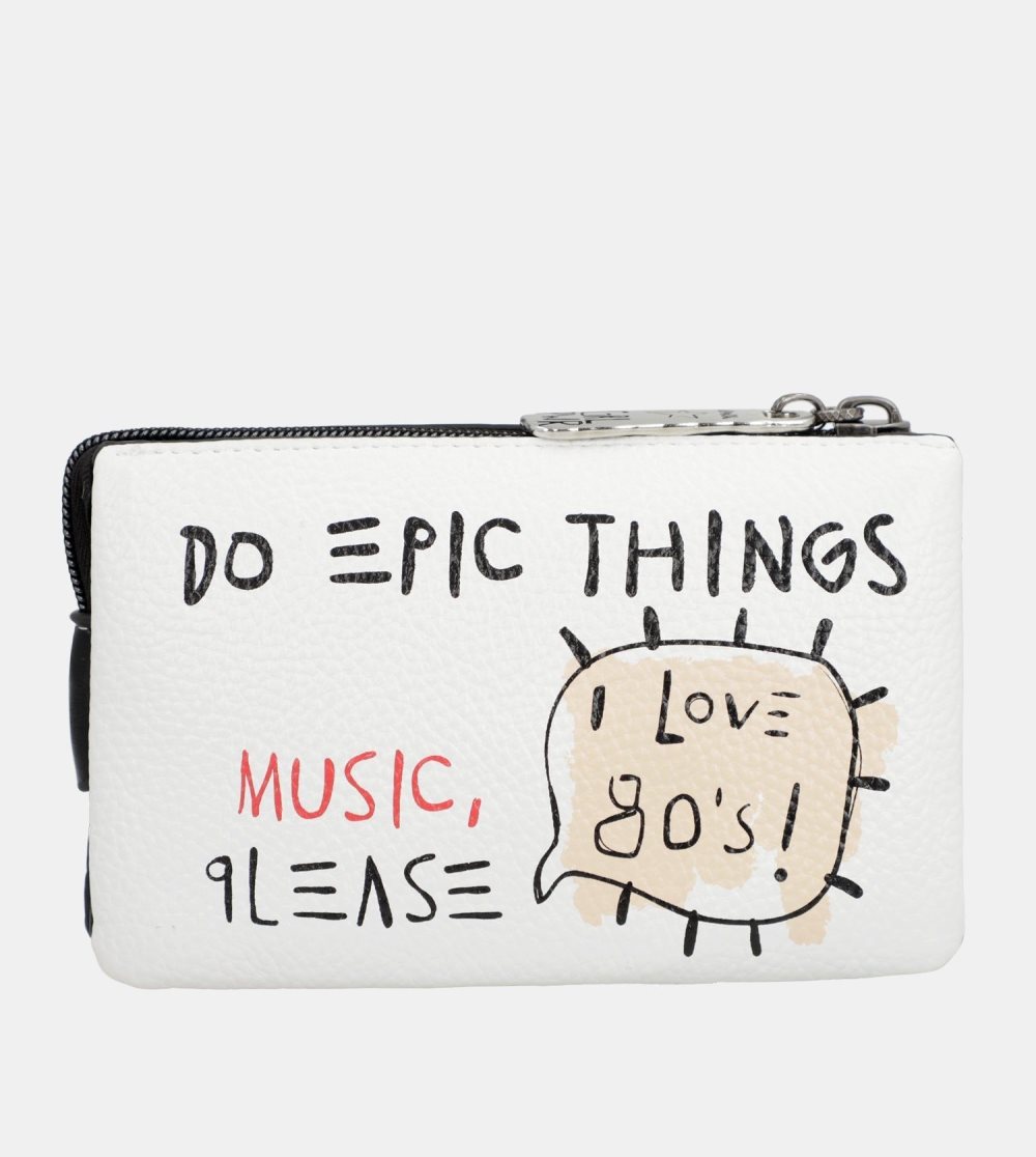 Portfele Anekke White Triple Compartment Purse Energy Damskie | 264QWLVMP