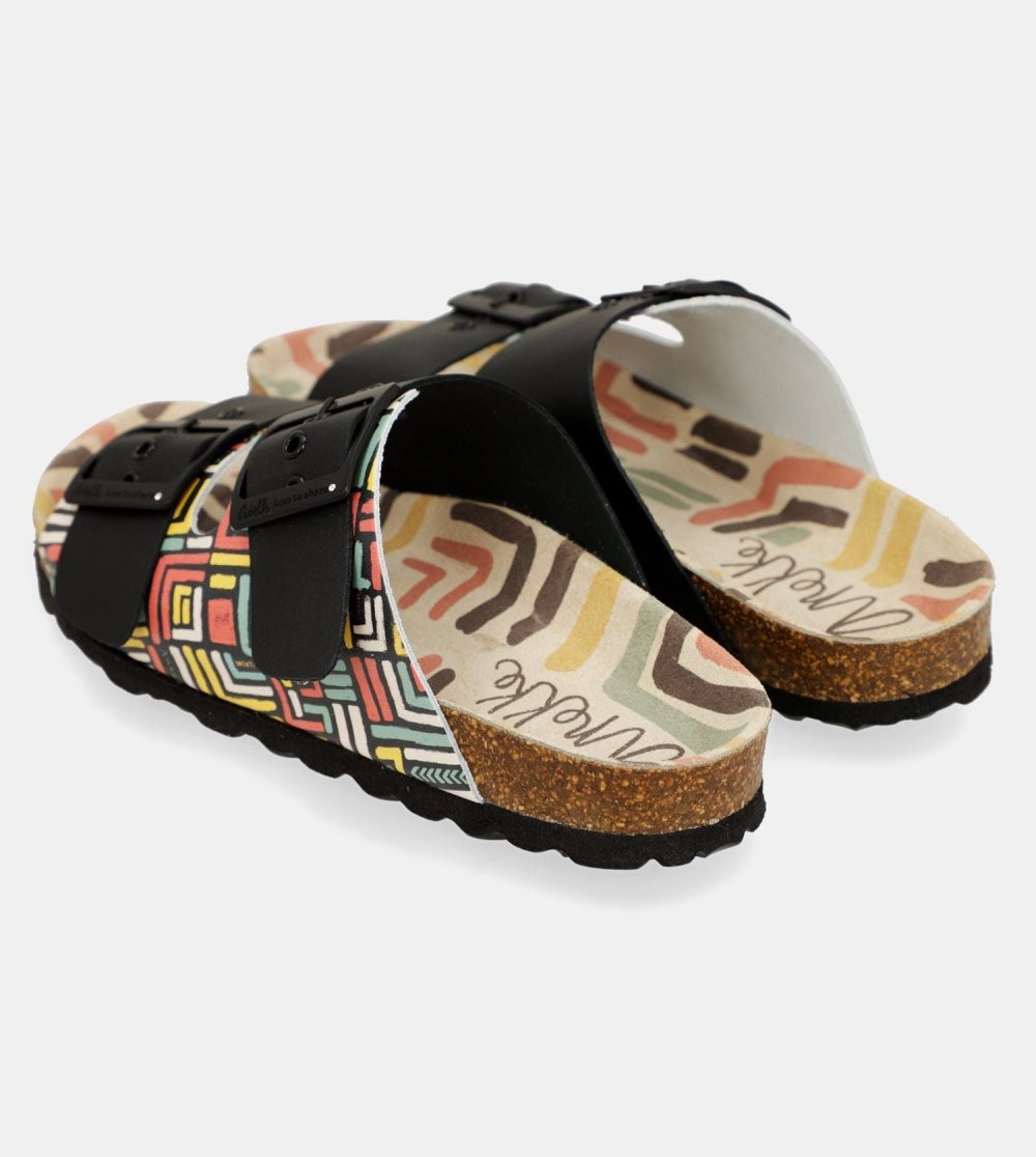 Sandały Anekke Kene Black Bio Sandals Damskie | 194QLAJMR
