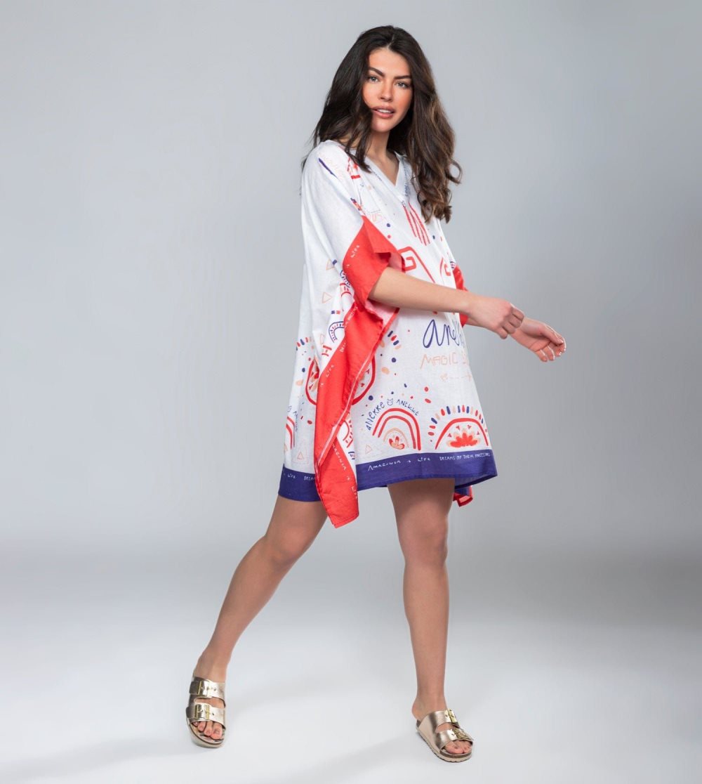 Sukienka Anekke Magic Souls Print Kaftan Damskie | 162CYWXGD