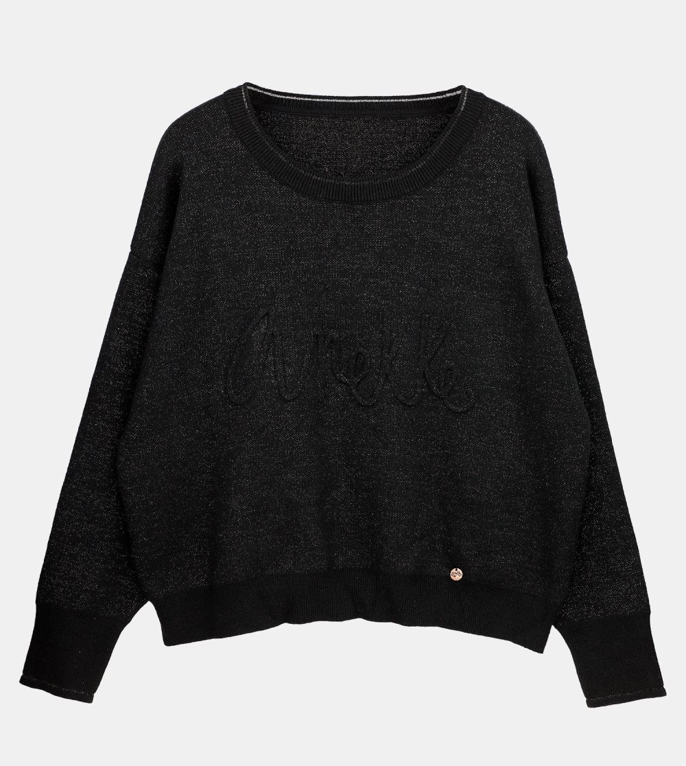 Swetry Anekke Black Contemporary Sweater Damskie | 435ZTGMRC