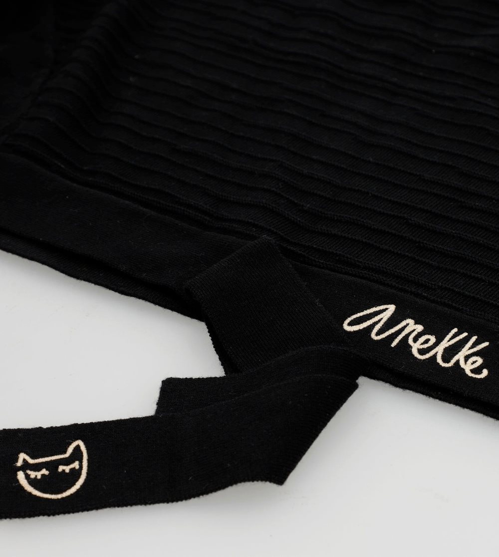 Swetry Anekke Black Shoen Crew Neck Sweater Damskie | 257HVNUDG