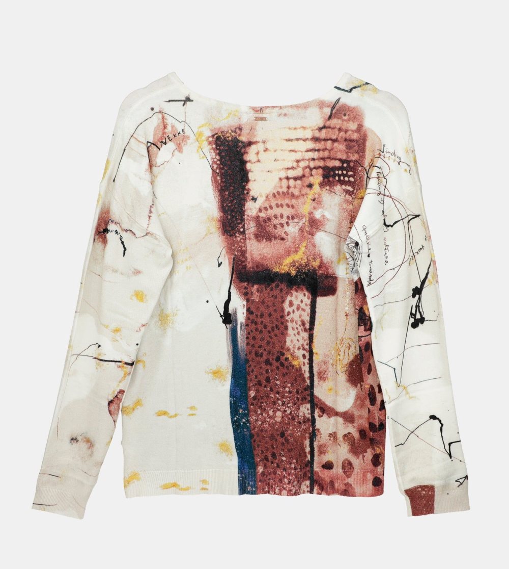 Swetry Anekke Brush Patterned Sweater Damskie | 643UCZDHN
