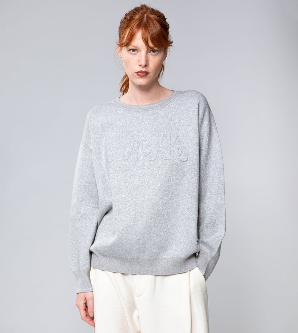 Swetry Anekke Gray Contemporary Sweater Damskie | 274VTWNGB