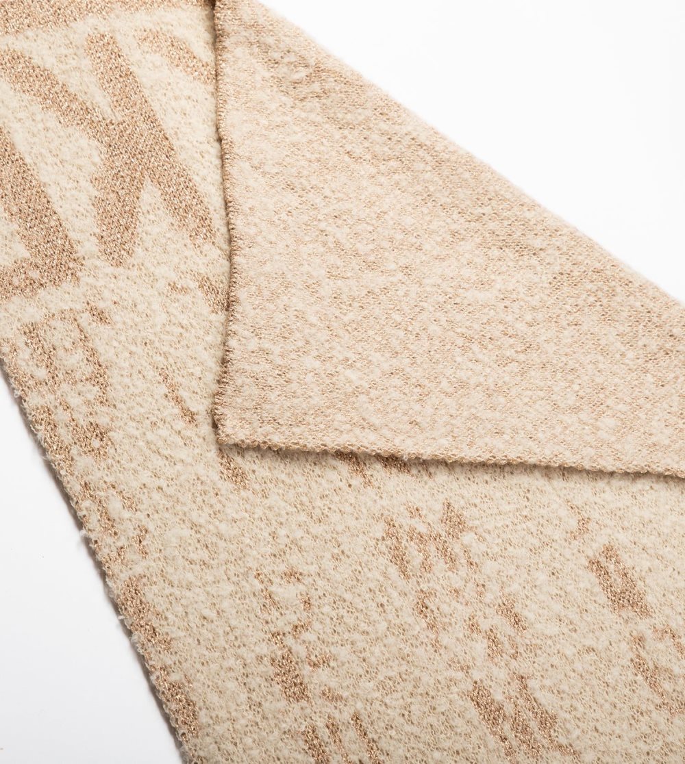 Szalik Anekke Beige Logomania Scarf. Damskie | 685JVGWUS