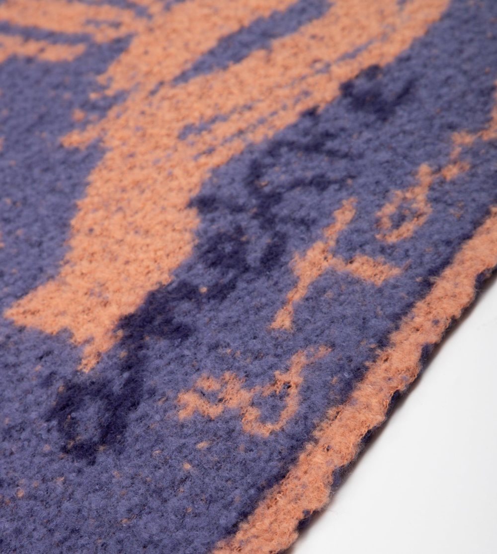 Szalik Anekke Blue And Terracotta Contemporary Scarf. Damskie | 371KLFZYC
