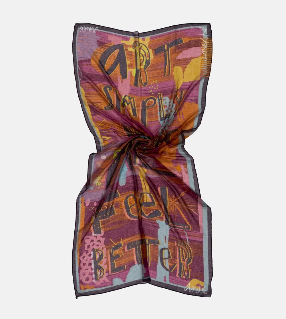 Szalik Anekke Contemporary Violet Scarf Damskie | 124HJGBSV