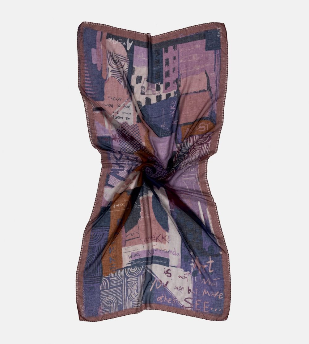 Szalik Anekke Kyomu Violet Scarf Damskie | 054JLTYZV