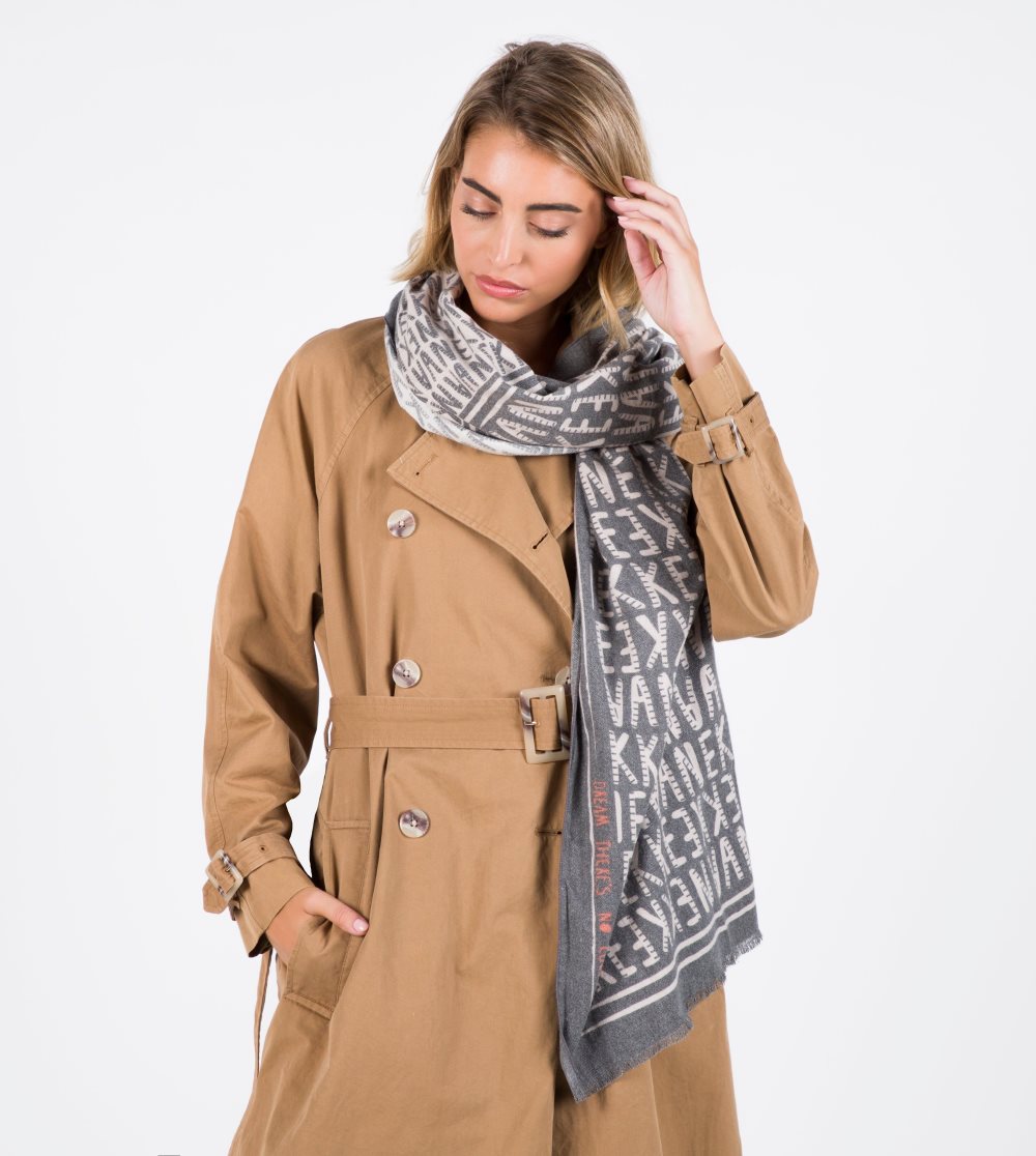 Szalik Anekke Logo Pashmina Damskie | 430LFUZGX