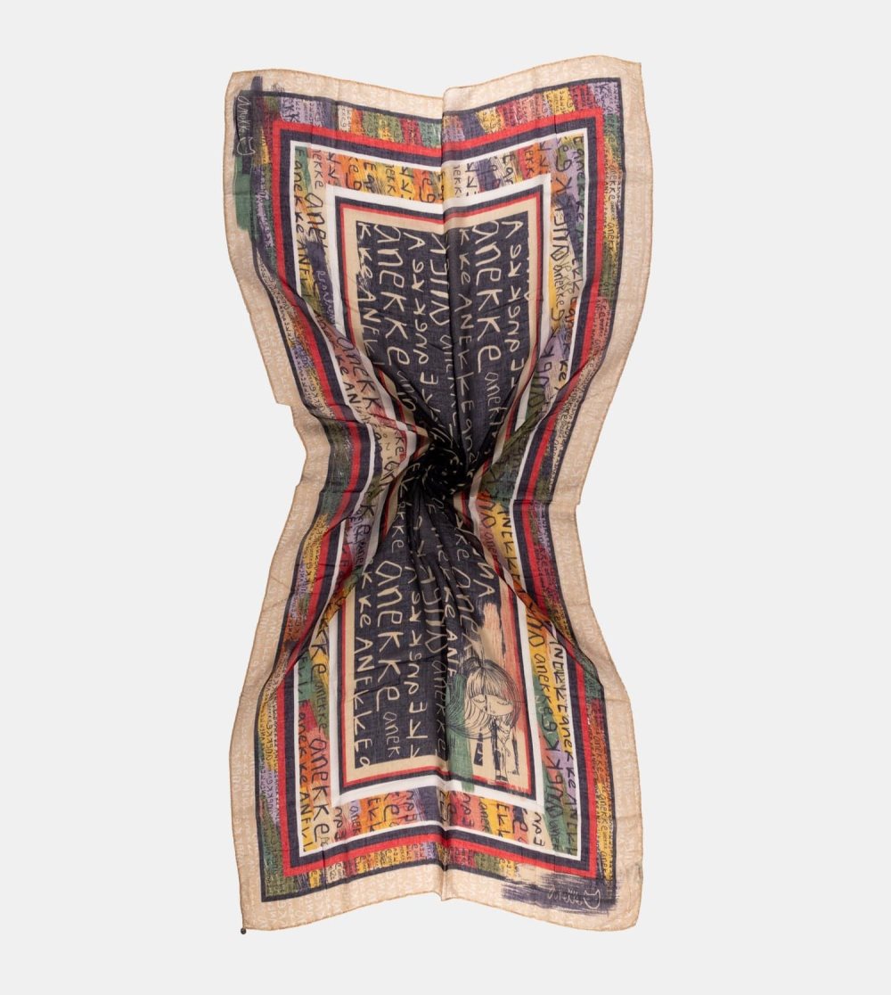 Szalik Anekke Magic Souls Navy Print Scarf Damskie | 268WLZDJY