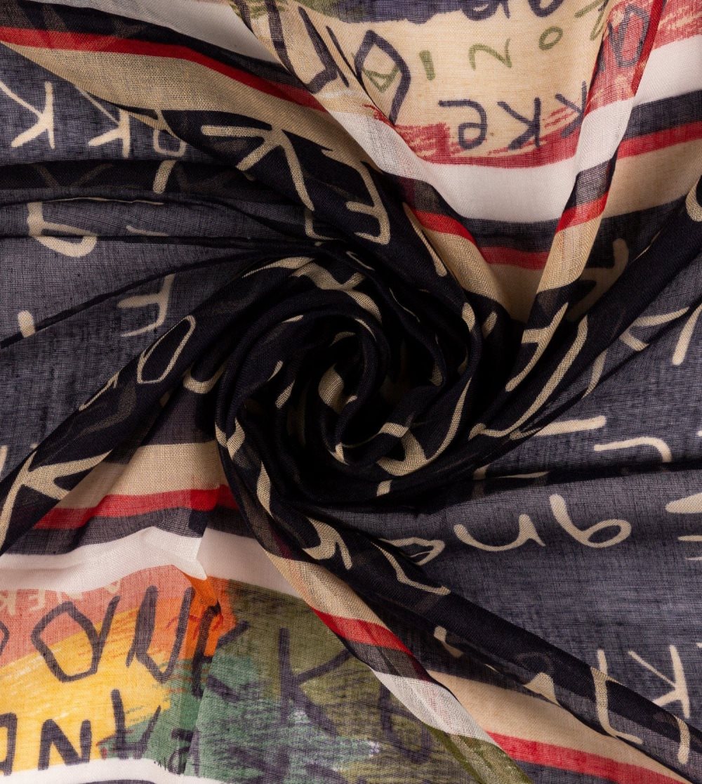 Szalik Anekke Magic Souls Navy Print Scarf Damskie | 268WLZDJY