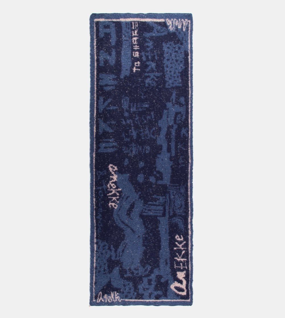 Szalik Anekke Navy Blue Contemporary Scarf. Damskie | 537OZJPTI