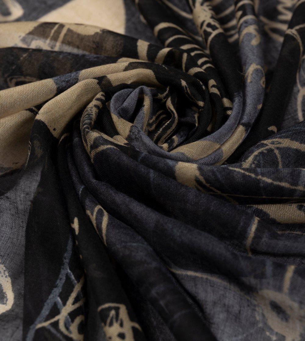 Szalik Anekke Palette Black Scarf Damskie | 243WPRJFI