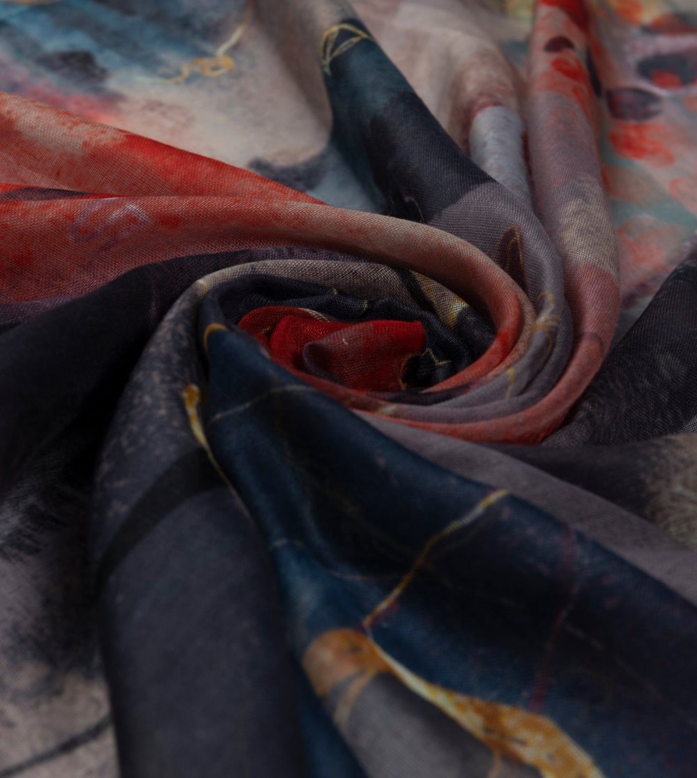 Szalik Anekke Palette Reddish Scarf Damskie | 267JTNQGB