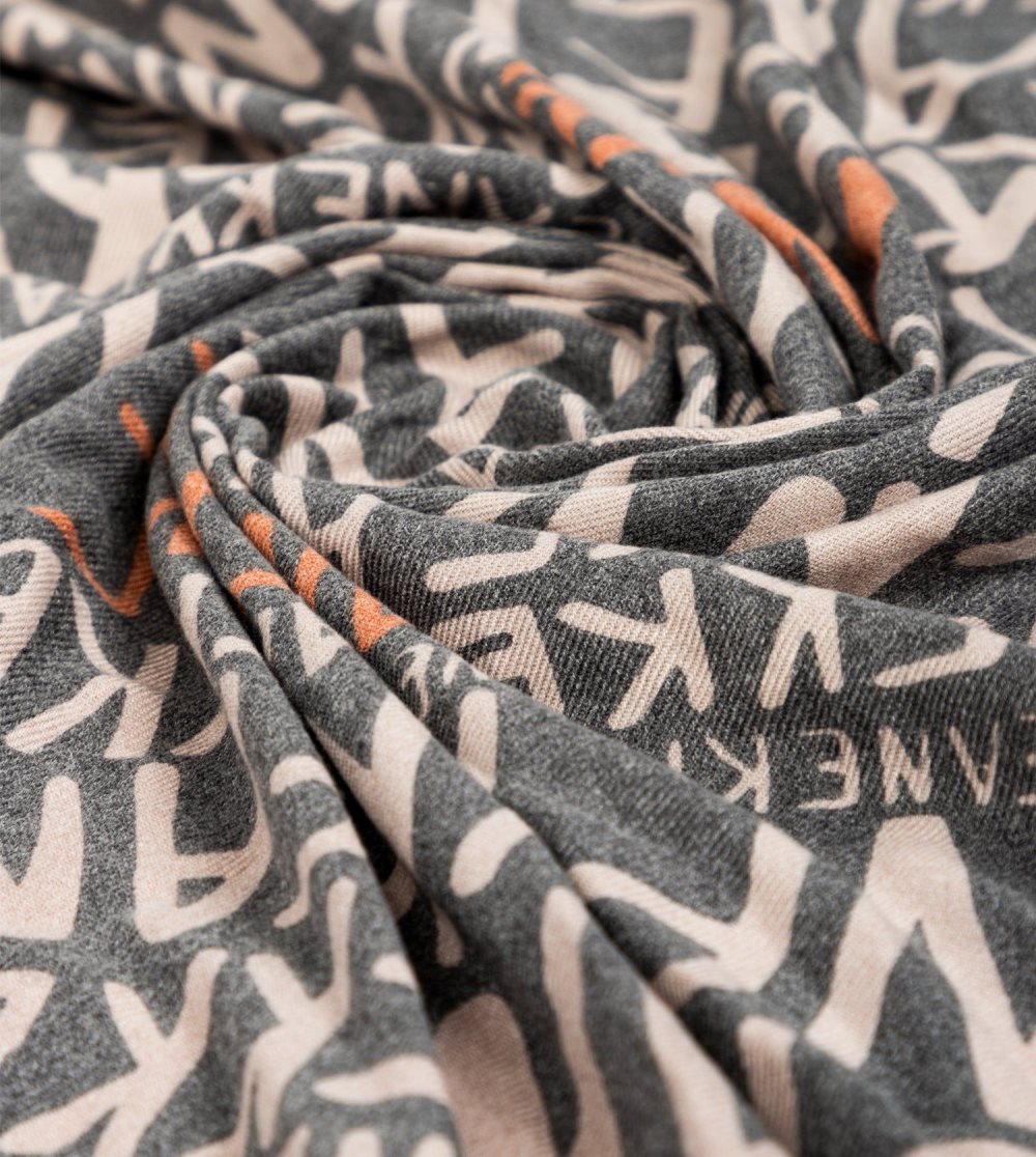 Szalik Anekke Pashmina Logo Brown Damskie | 034KVSFLG