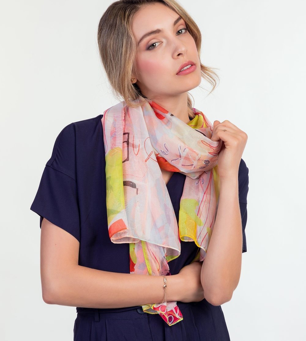 Szalik Anekke Scarf Fun & Music Damskie | 075OBVDFE
