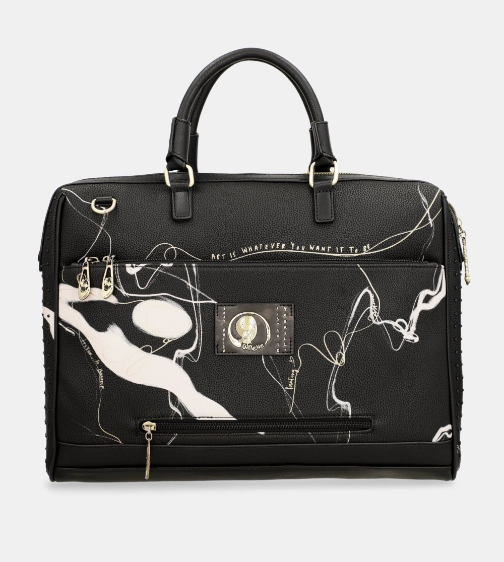 Torby Na Dokumenty Anekke Document Holder Black Nature Shodo Damskie | 412JFULOY