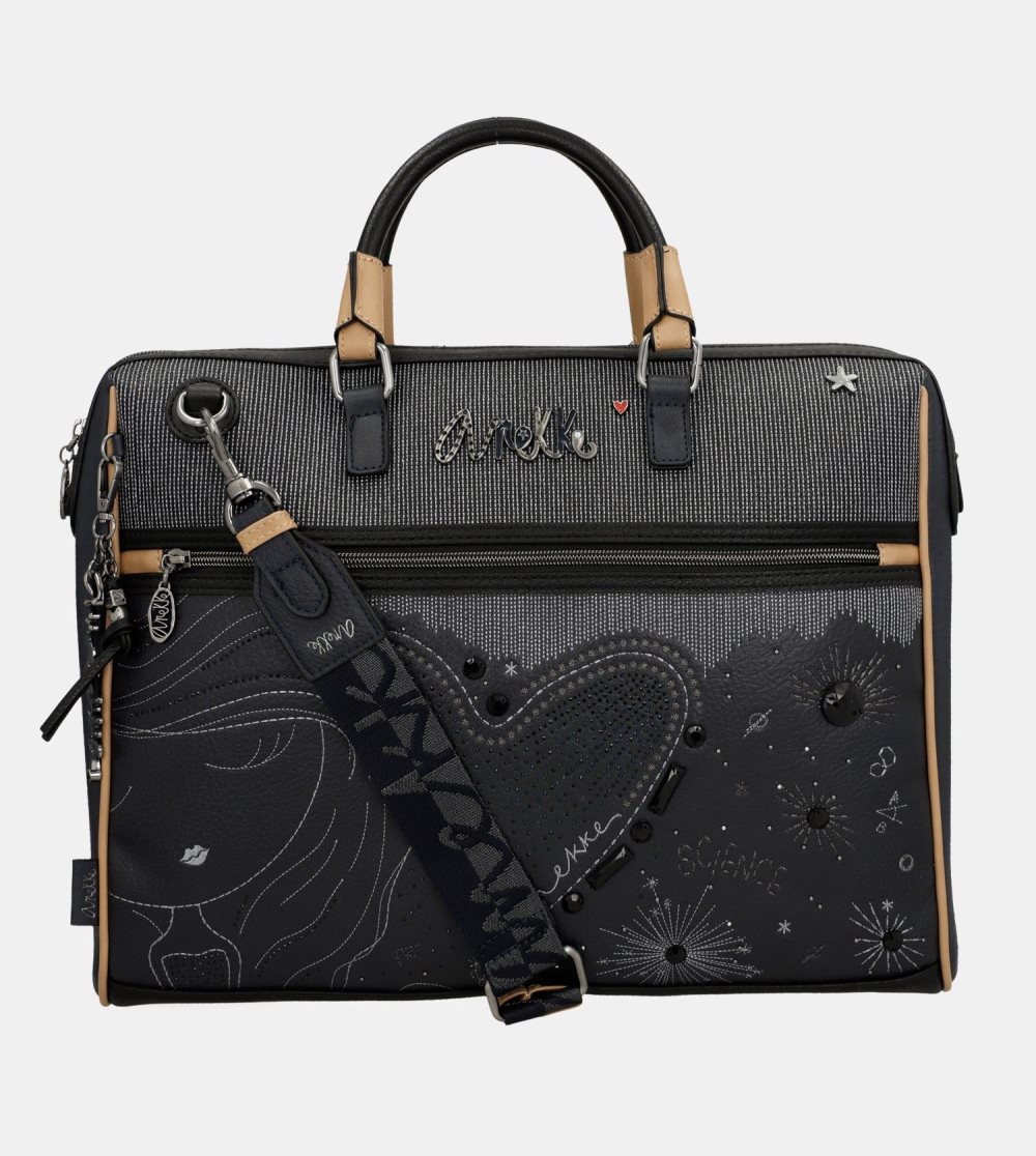 Torby Na Dokumenty Anekke Studio Navy Blue Briefcase Damskie | 079UICAFJ
