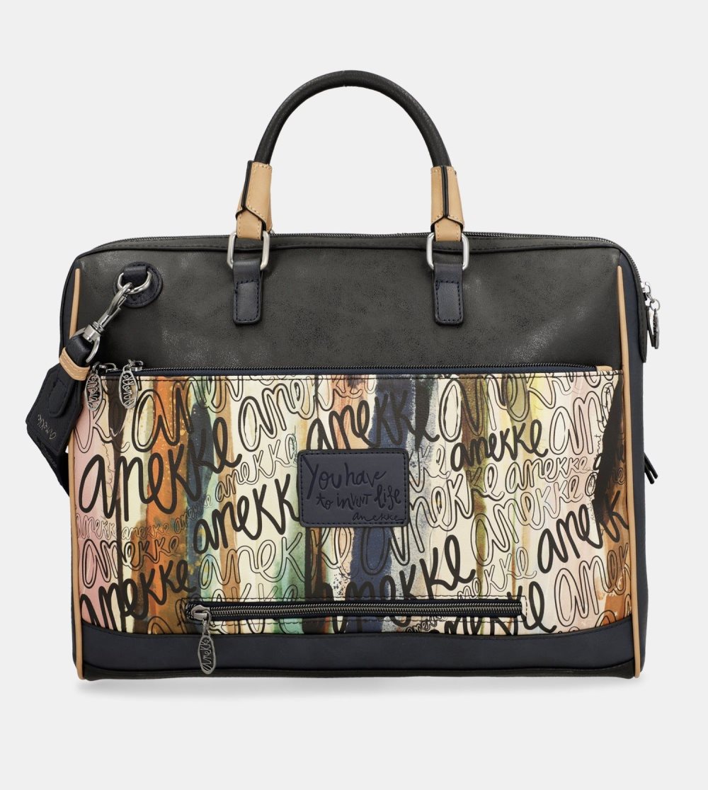 Torby Na Dokumenty Anekke Studio Navy Blue Briefcase Damskie | 079UICAFJ