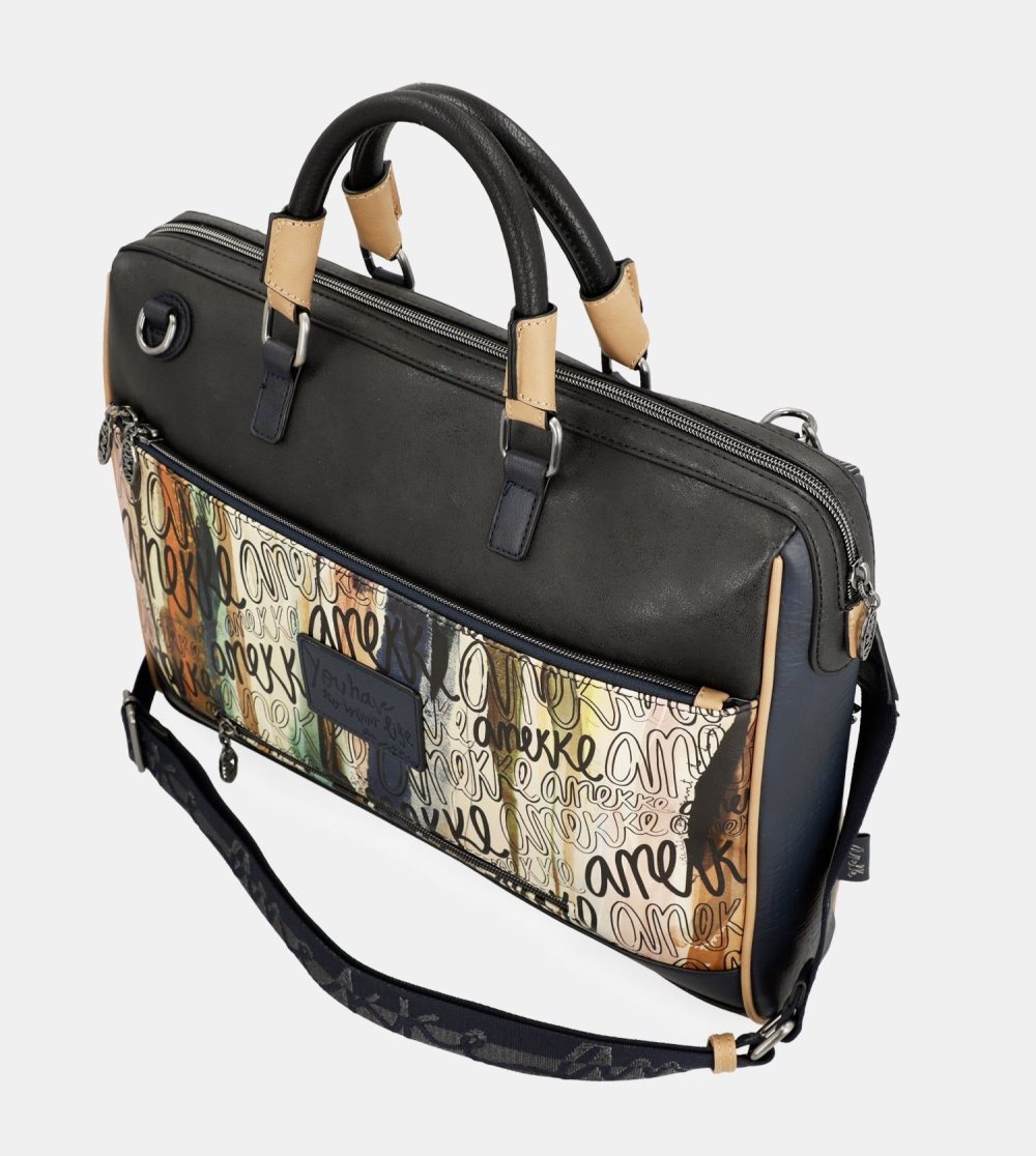 Torby Na Dokumenty Anekke Studio Navy Blue Briefcase Damskie | 079UICAFJ
