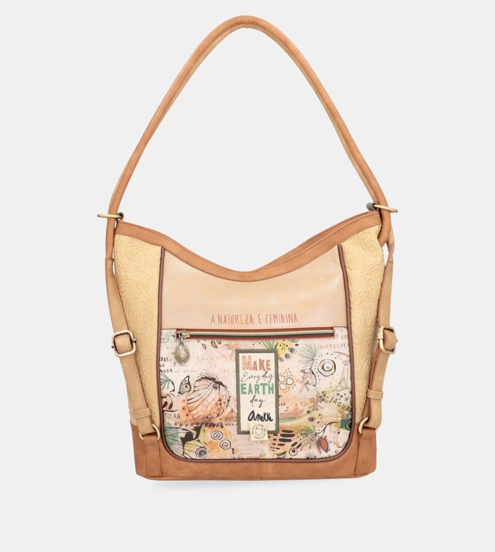 Torby Przez Ramię Anekke Amazonia Convertible Crossbody Bag With Backpack Damskie | 891AWOYCP