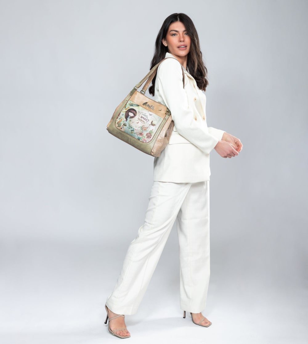 Torby Przez Ramię Anekke Amazonia Crossbody Bag With 3 Compartments Anekke Damskie | 261PHVRGI