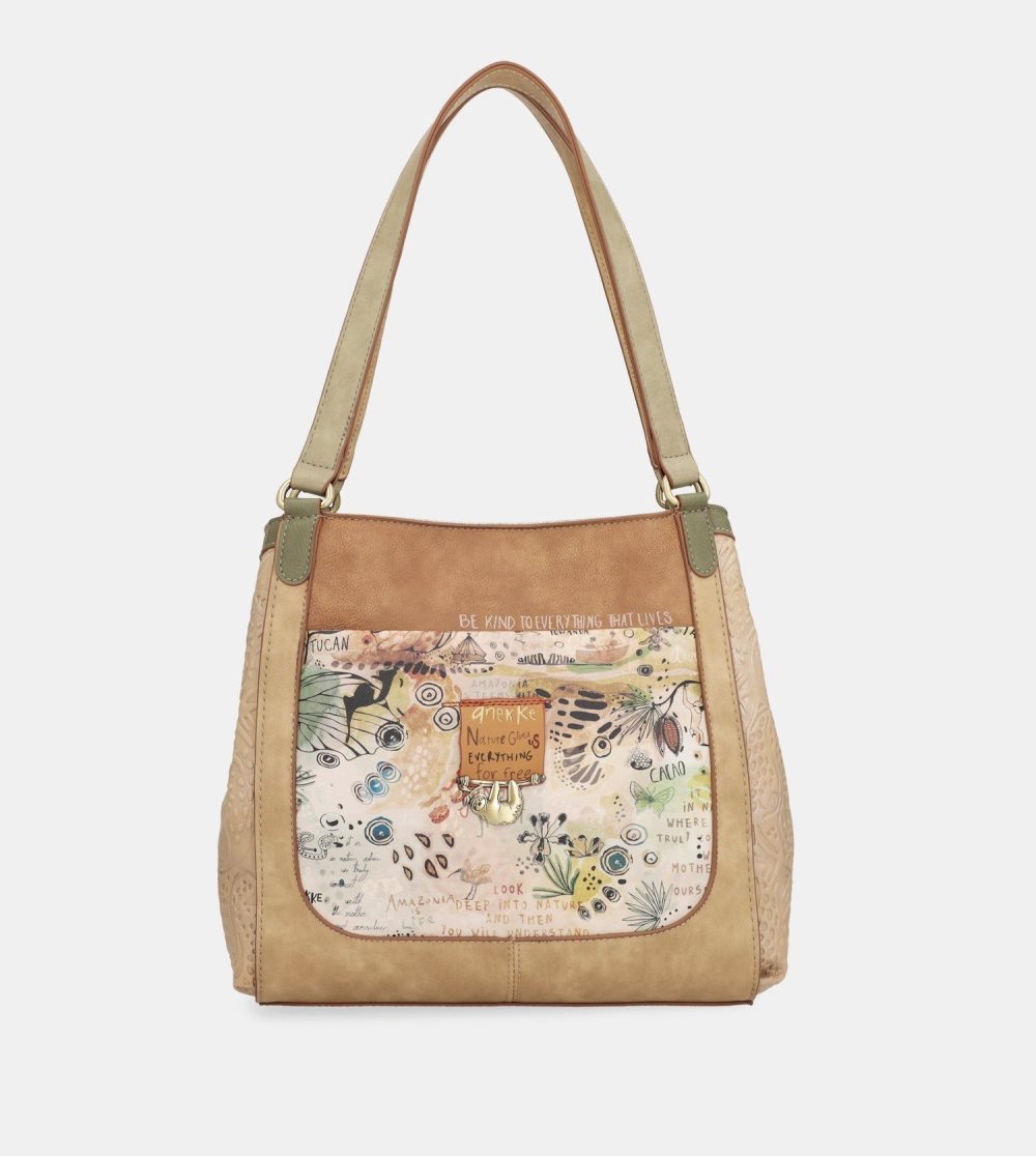 Torby Przez Ramię Anekke Amazonia Crossbody Bag With 3 Compartments Anekke Damskie | 261PHVRGI