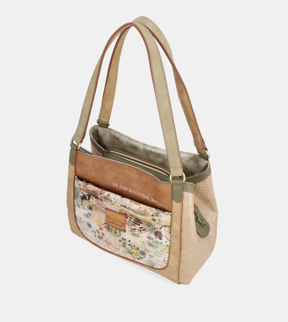 Torby Przez Ramię Anekke Amazonia Crossbody Bag With 3 Compartments Anekke Damskie | 261PHVRGI