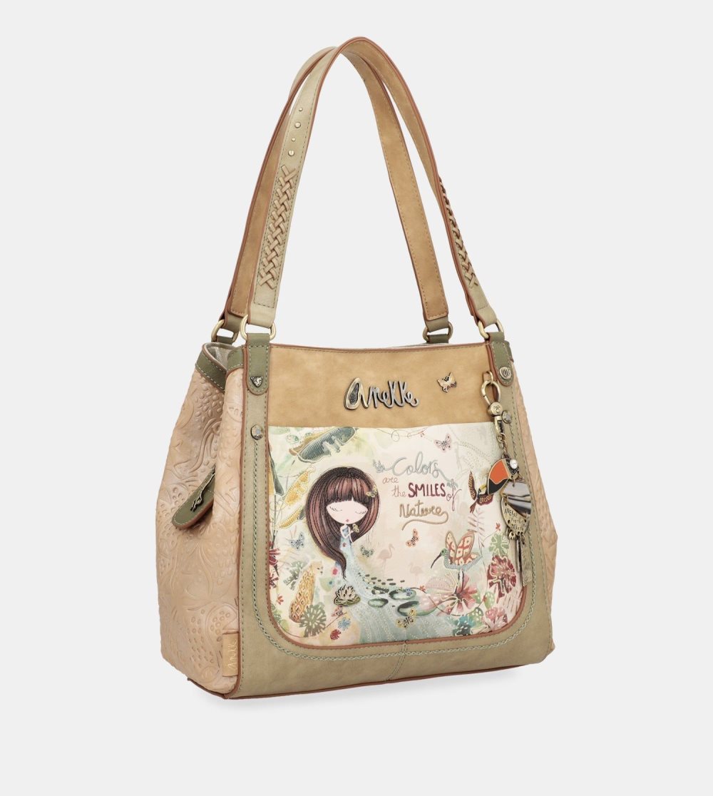 Torby Przez Ramię Anekke Amazonia Crossbody Bag With 3 Compartments Anekke Damskie | 261PHVRGI