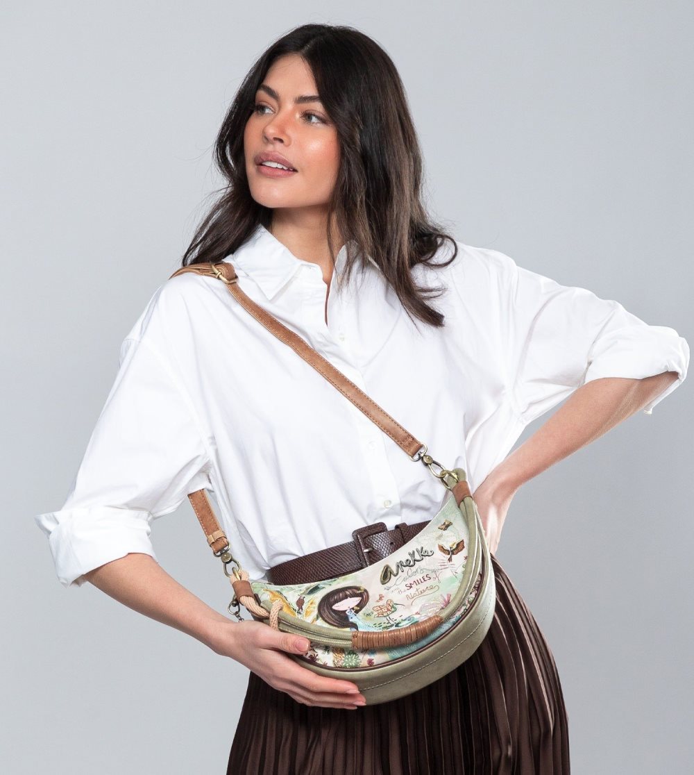 Torby Przez Ramię Anekke Amazonia Oval Crossbody Bag Plus Messenger Bag Damskie | 825XHYWJS