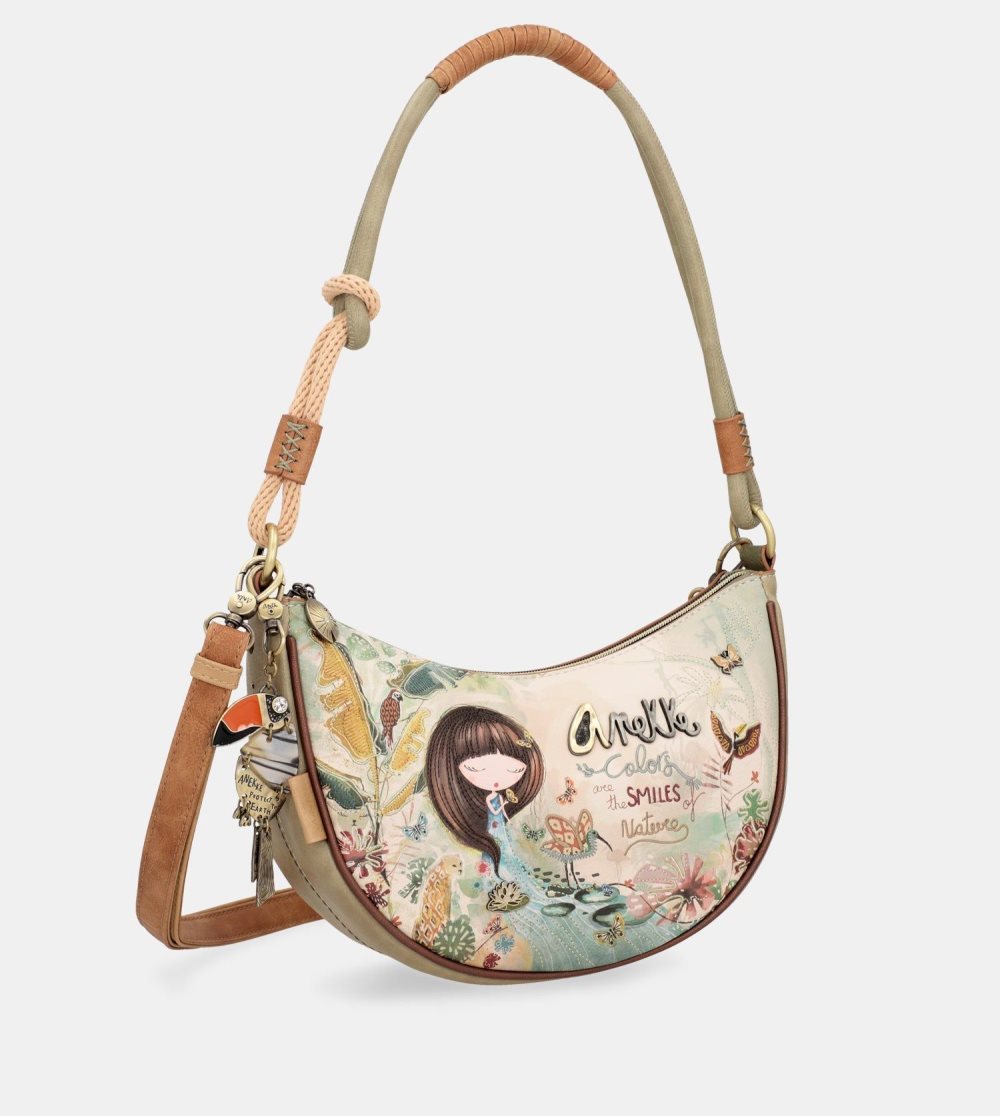 Torby Przez Ramię Anekke Amazonia Oval Crossbody Bag Plus Messenger Bag Damskie | 825XHYWJS