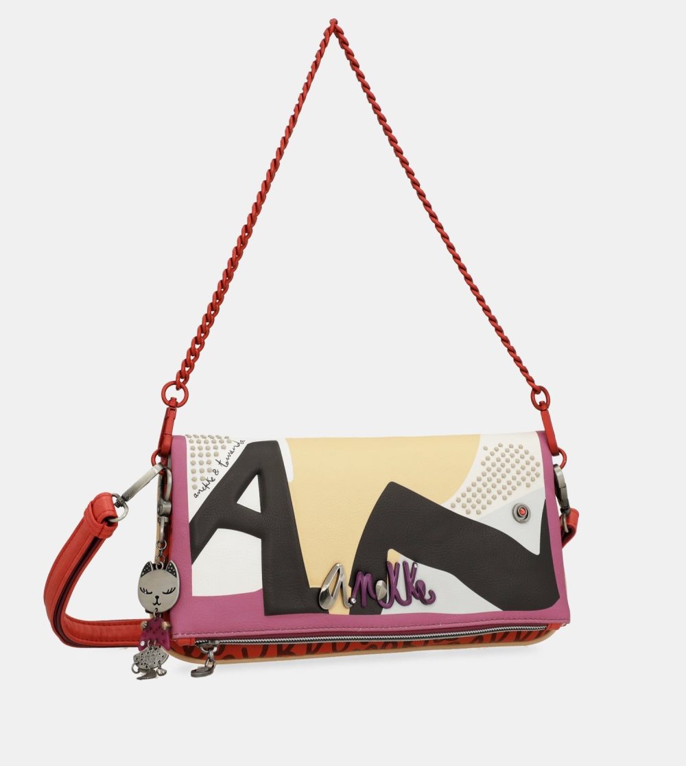 Torby Przez Ramię Anekke Fashion Crossbody Bag With Metal Handle Damskie | 720DSEFJT