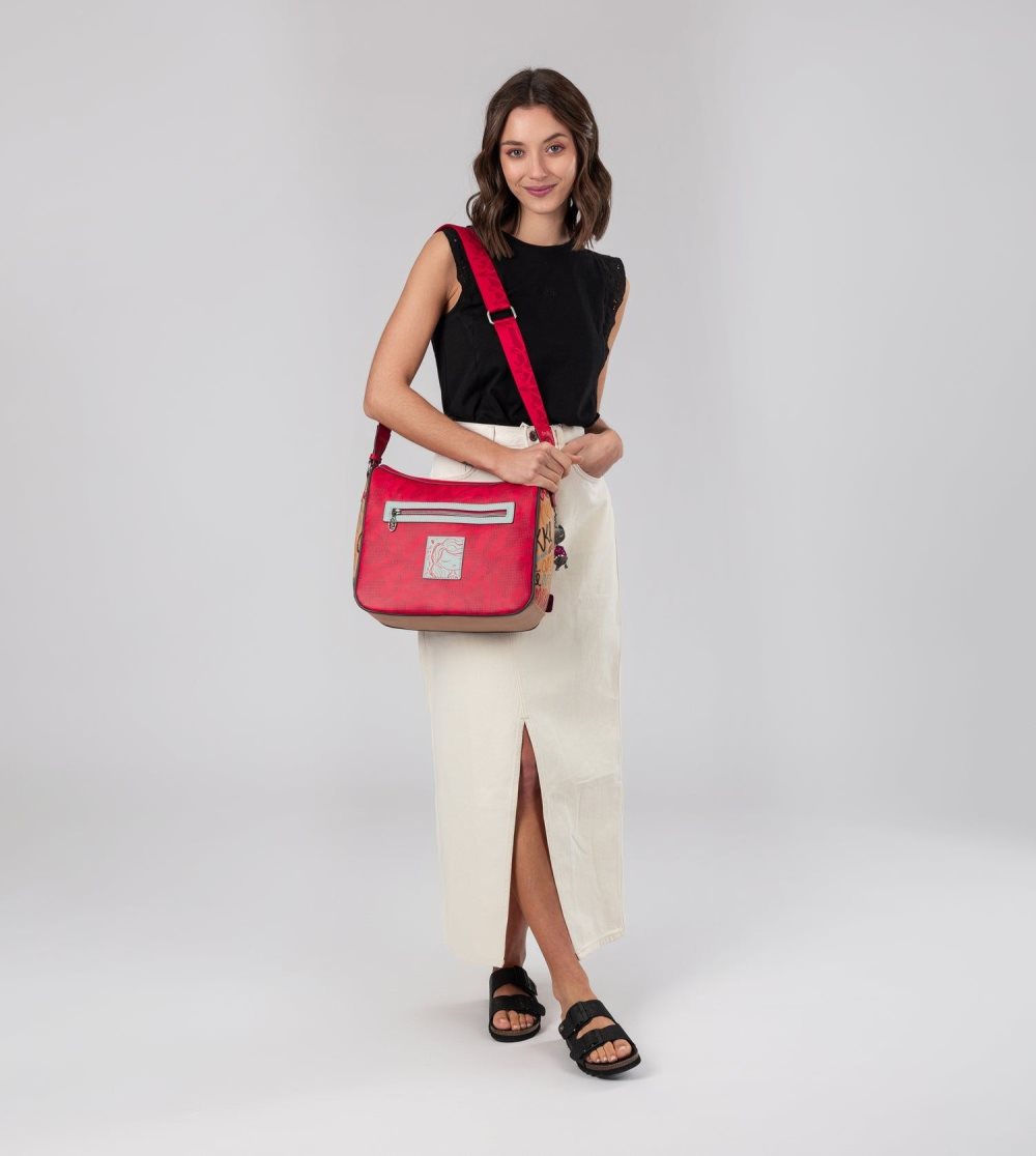 Torby Przez Ramię Anekke Fashion Large Crossbody Bag Damskie | 986FIGJZX