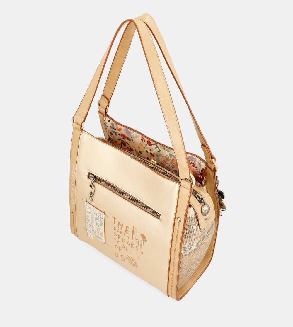 Torby Przez Ramię Anekke Nature Pachamama Golden Crossbody Bag Anekke Damskie | 032UWPNXT