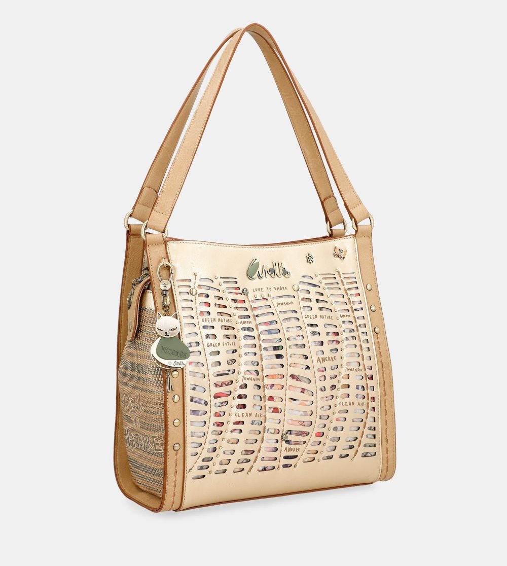 Torby Przez Ramię Anekke Nature Pachamama Golden Crossbody Bag Anekke Damskie | 032UWPNXT