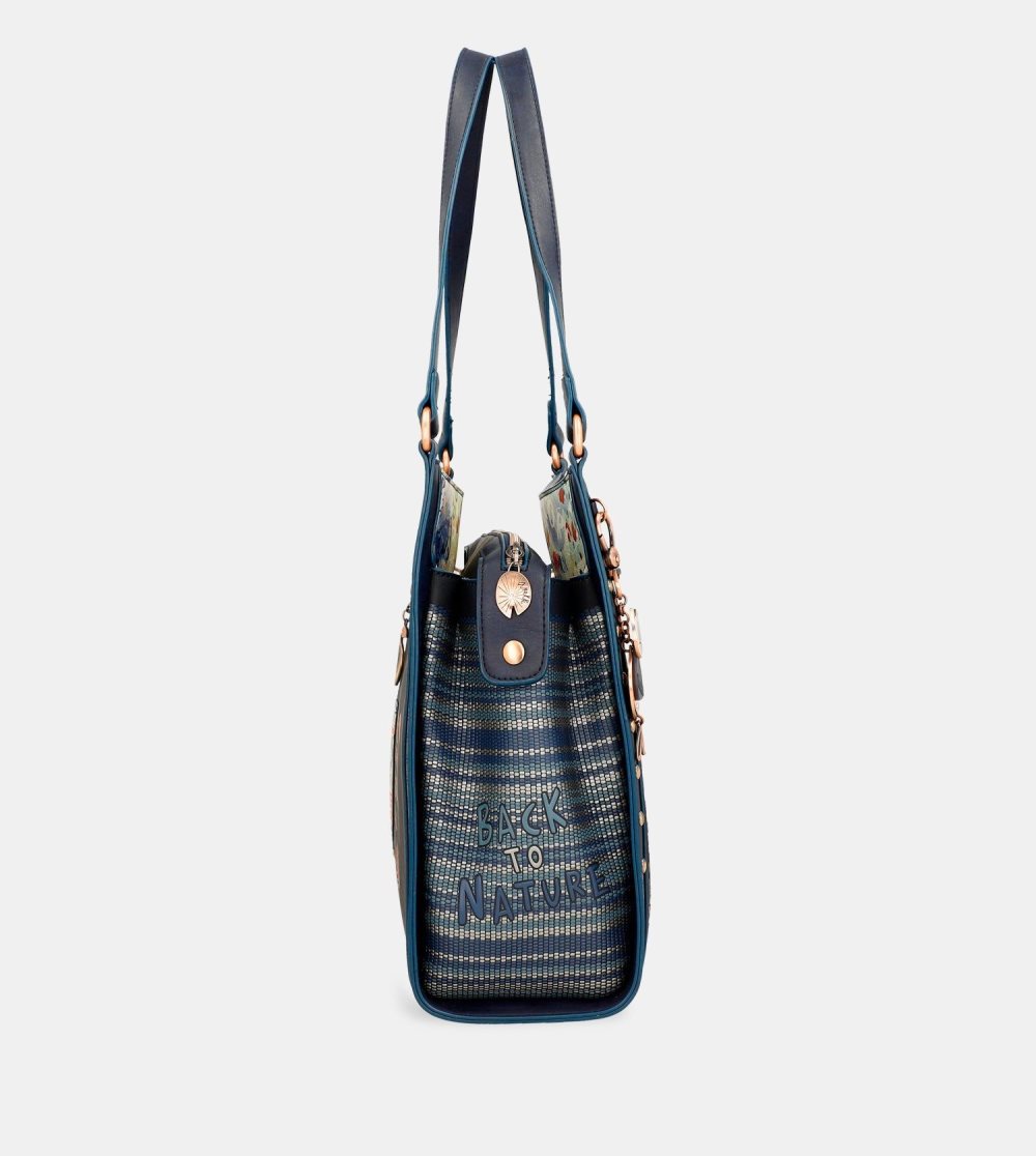Torby Przez Ramię Anekke Nature Pachamama Navy Blue Crossbody Bag Damskie | 604OVNYIZ