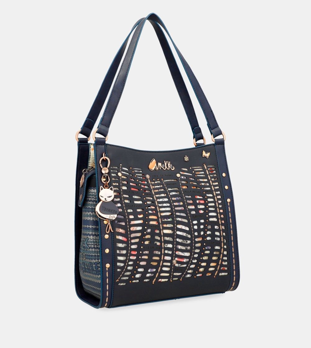 Torby Przez Ramię Anekke Nature Pachamama Navy Blue Crossbody Bag Damskie | 604OVNYIZ