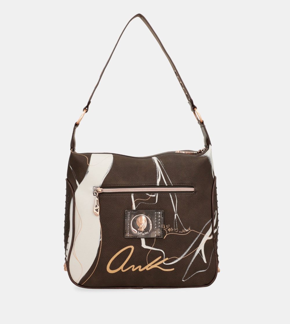 Torby Przez Ramię Anekke Nature Shodo Brown Shoulder Bag Damskie | 425MLXANK