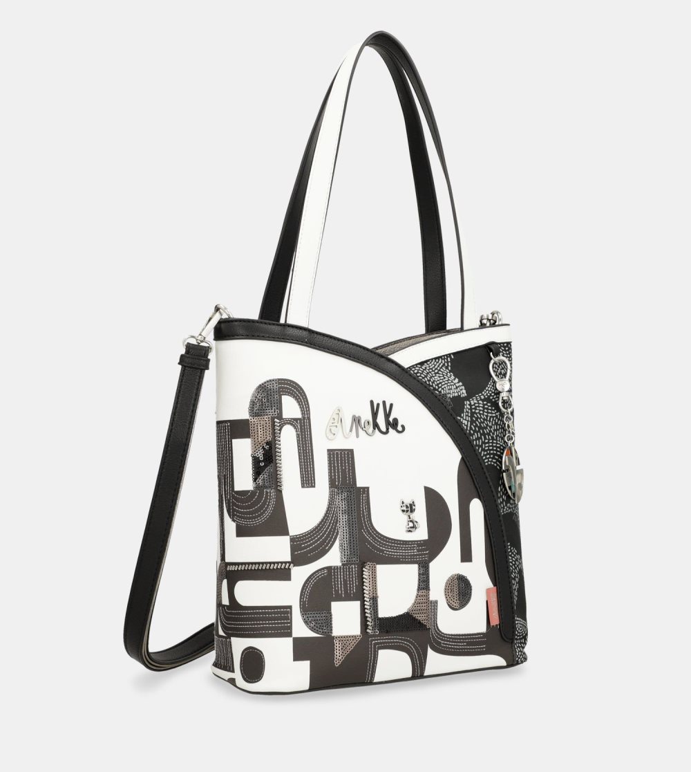 Torby Przez Ramię Anekke Nature Sixties Tote With Shoulder Strap Damskie | 348TPXGWJ