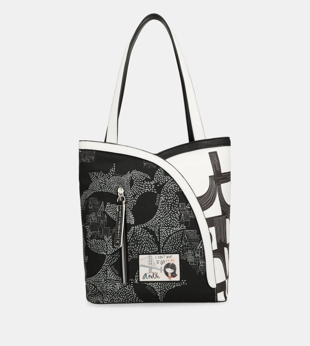Torby Przez Ramię Anekke Nature Sixties Tote With Shoulder Strap Damskie | 348TPXGWJ