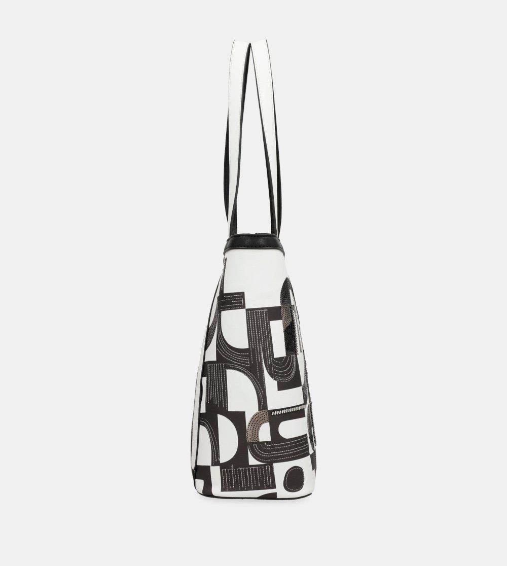 Torby Przez Ramię Anekke Nature Sixties Tote With Shoulder Strap Damskie | 348TPXGWJ