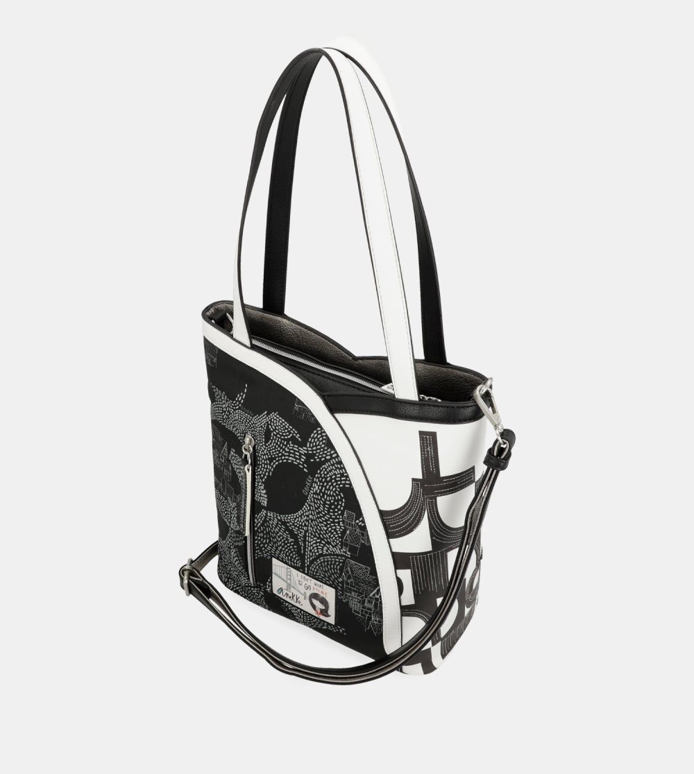 Torby Przez Ramię Anekke Nature Sixties Tote With Shoulder Strap Damskie | 348TPXGWJ